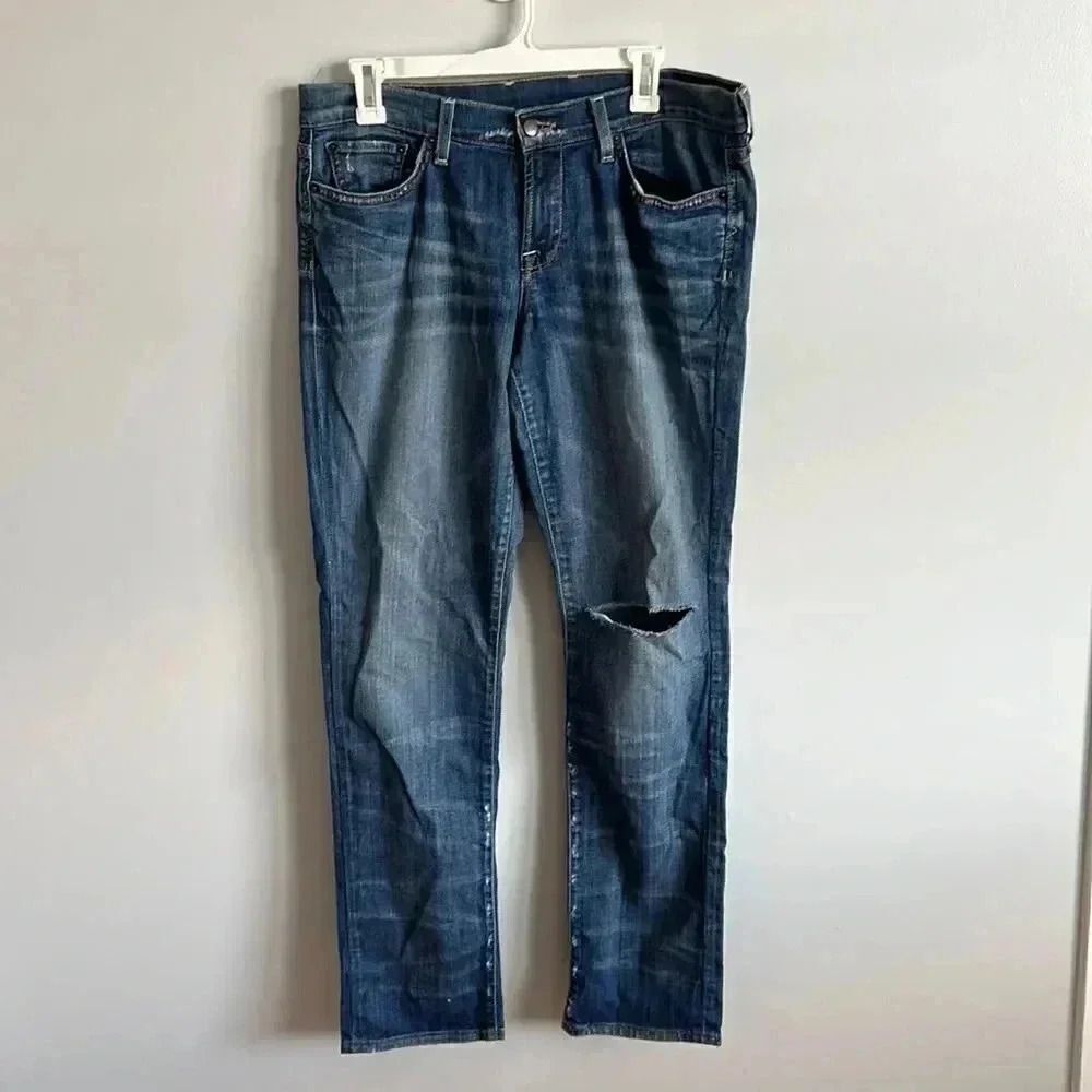 Lucky Brand Straight Leg Distressed Jean